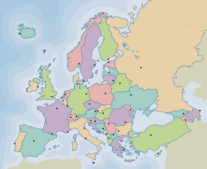 EUROPE MAP GAMES TO PRINT