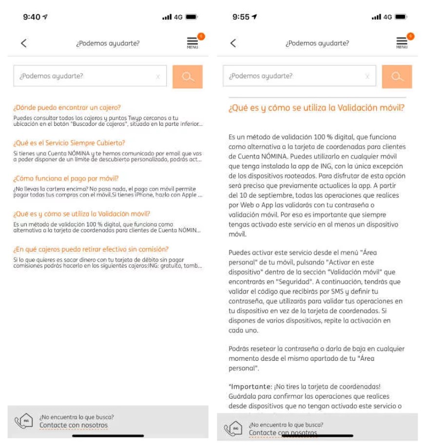 ING CUSTOMER SERVICE VIA SEARCH ENGINE OR ONLINE CHAT