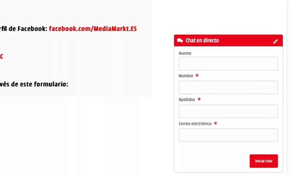 MEDIAMARKT CHAT TO CONTACT CUSTOMER SERVICE