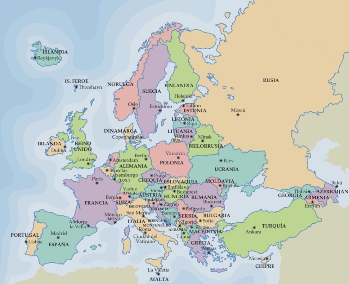 Map Of Europe, More Than 250 Quality Images For Printing