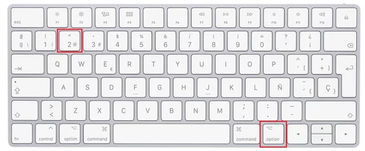 HOW TO TYPE AT IN MACOS